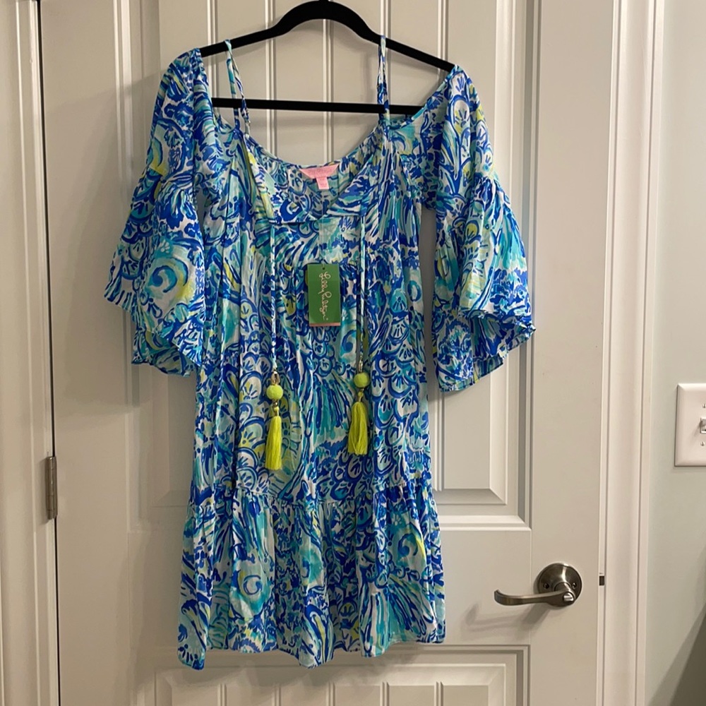 ⚡️ NWT Lilly Pulitzer Blue Crush Cover Up Dress ⚡️